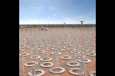 Ska low frequency aperture array close up australia